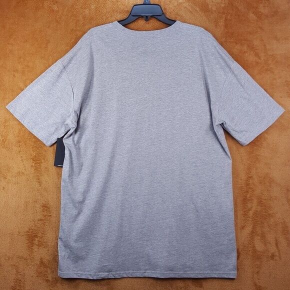 VESTIGE Mens Shirt XXL Gray Pullover Crew Twisty Shape Graphic Cotton Tee - Picture 4 of 7